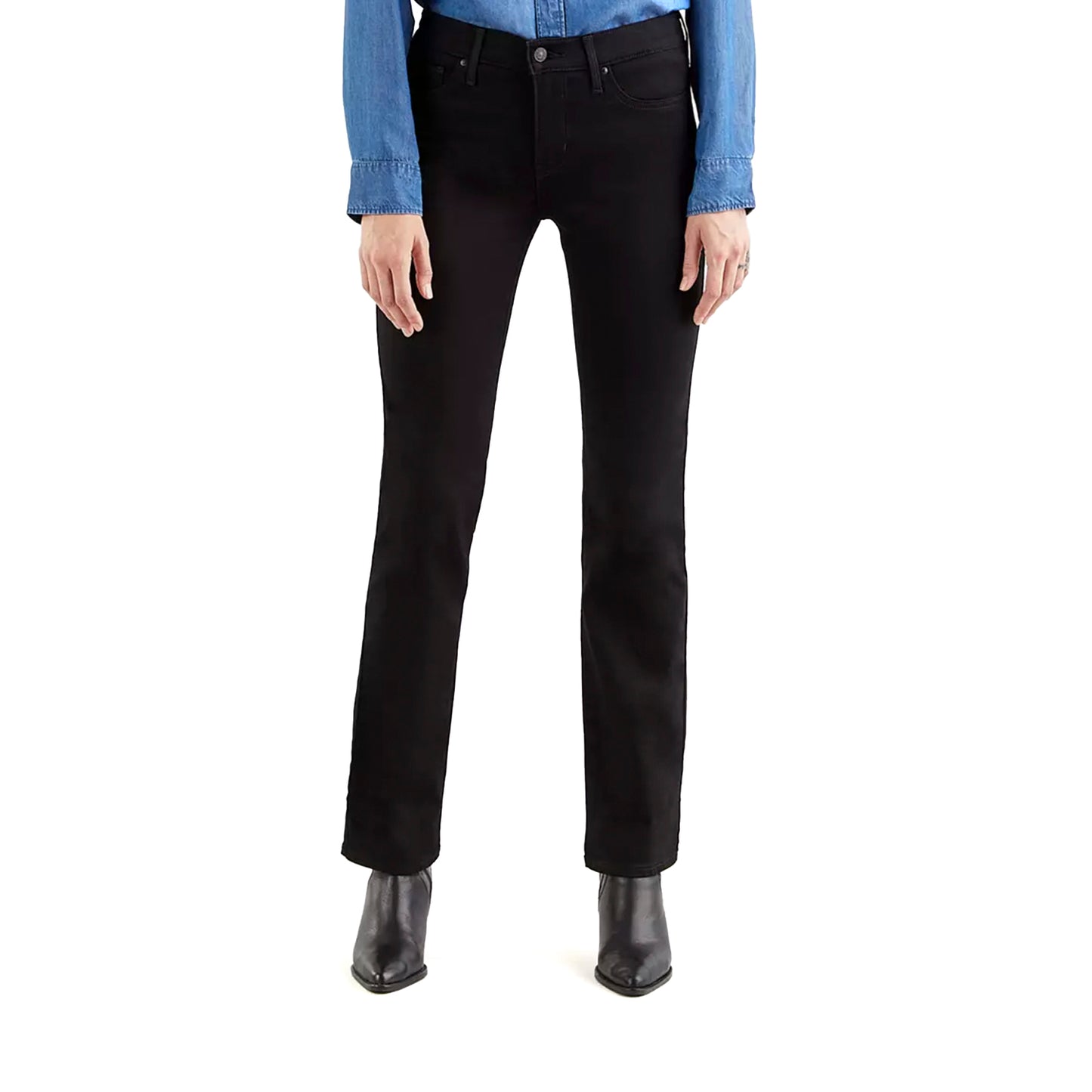 Jeans Urbano Mujer Levis 314 Shaping Straight Soft Black Jeans Urbano Mujer Levis 314 Shaping Straight Soft Black