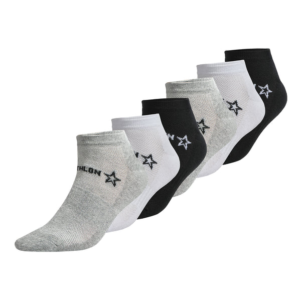 Medias Urbano Mujer Triathlon Pack6 Tricolor Medias Urbano Mujer Triathlon Pack6 Tricolor