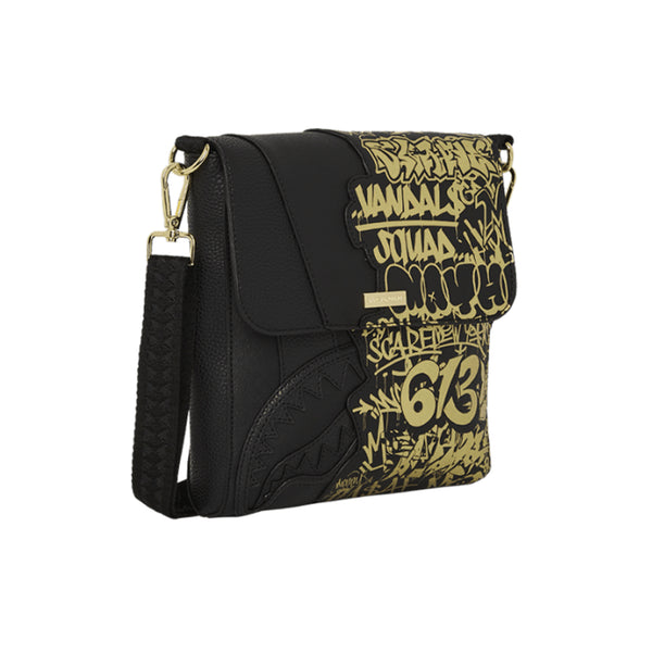 Bolso Urbano Unisex Sprayground Bolso Cruzado Half Graff Gold Bolso Urbano Unisex Sprayground Bolso Cruzado Half Graff Gold