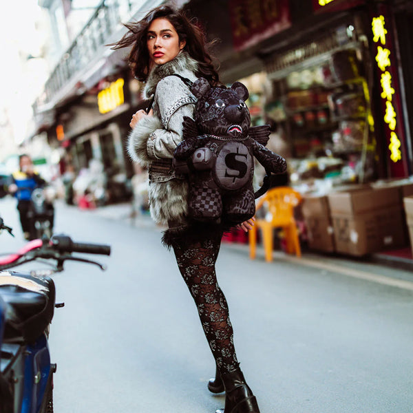 Mochila Urbano Unisex Sprayground Mochila 3am Check Wingman Bear Mochila Urbano Unisex Sprayground Mochila 3am Check Wingman Bear