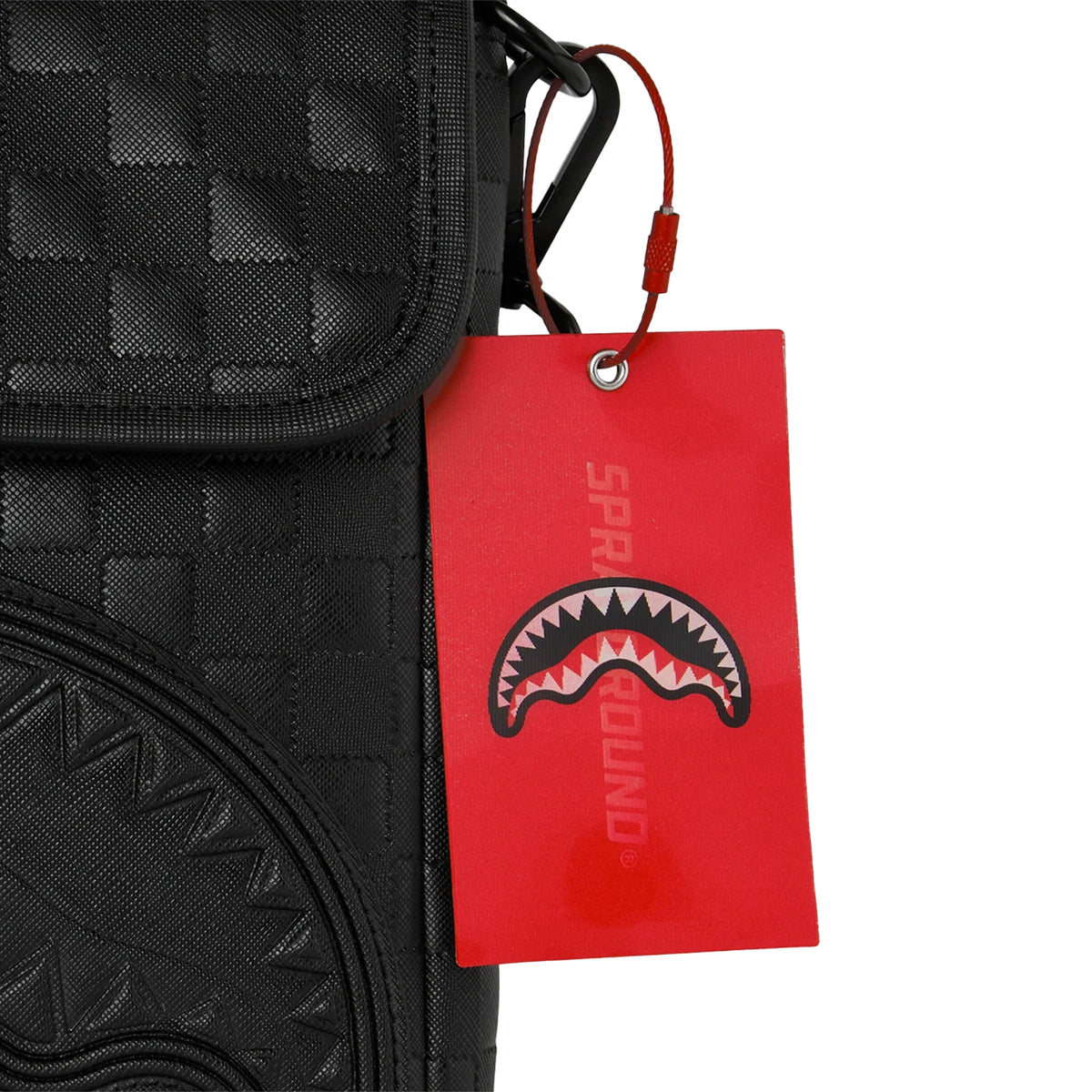 Bolso Sprayground Unisex Raised Check Messenger Sling Negro Bolso Sprayground Unisex Raised Check Messenger Sling Negro