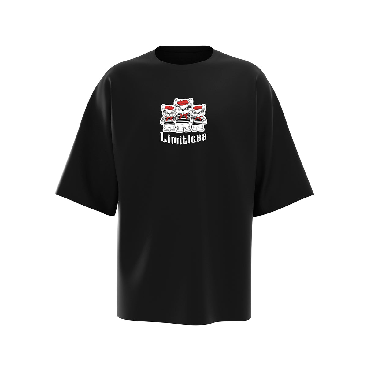 Polo Urbano Unisex Limitless T-Shirt Gotic Dog Black color Negro - código 2403