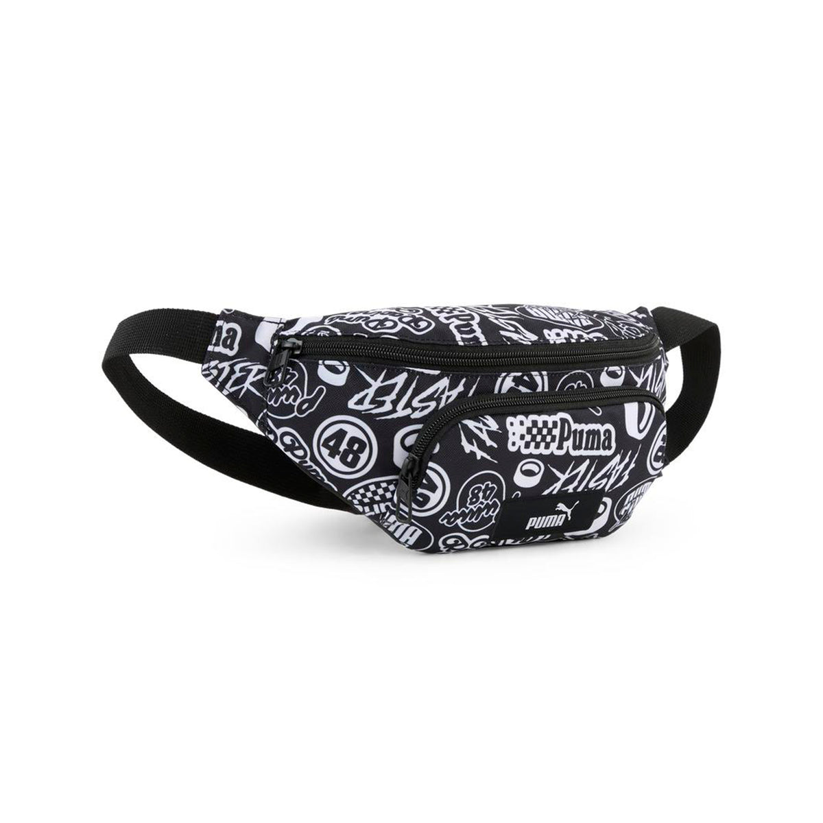 Canguro Puma Junior Academy AOP Waist Bag Negro