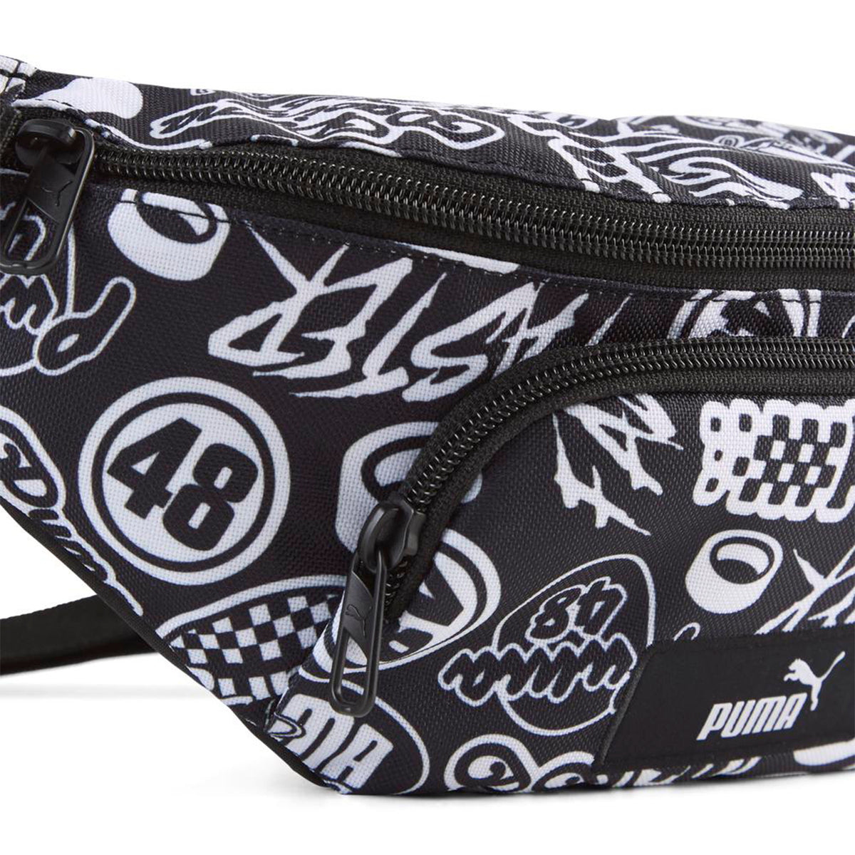 Canguro Puma Junior Academy AOP Waist Bag Negro