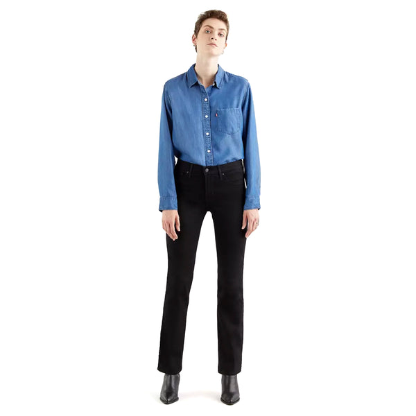 Jeans Urbano Mujer Levis 314 Shaping Straight Soft Black