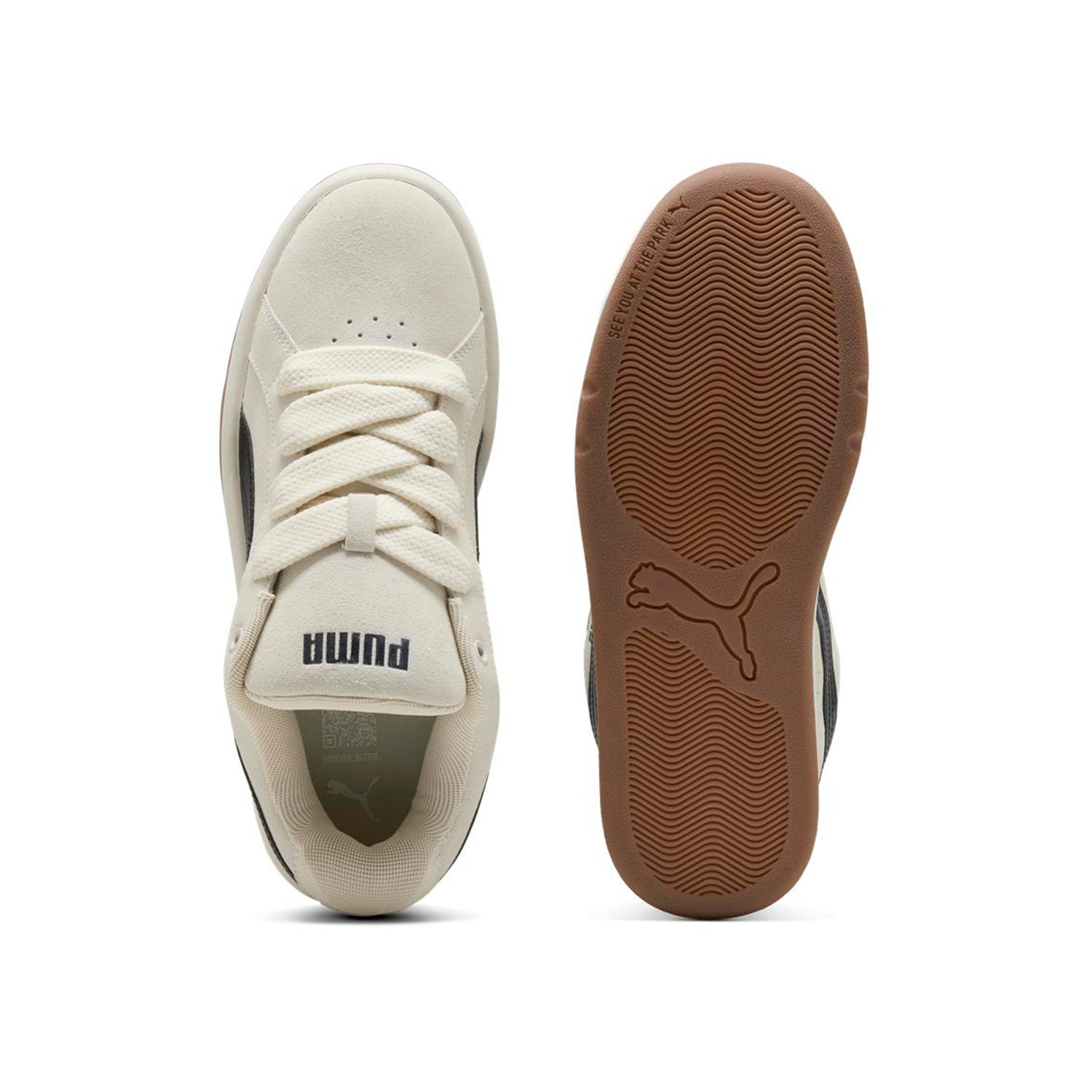 Zapatillas Puma Hombre Park Lifestyle Easy Suede Crema