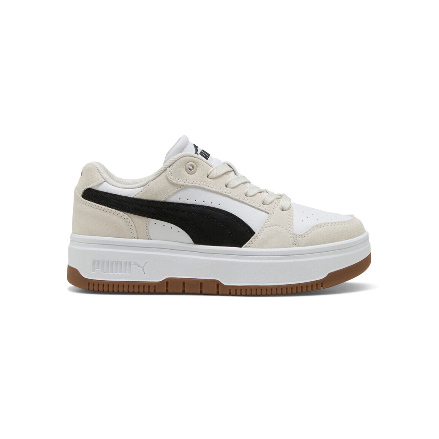 Zapatillas Puma Mujer Rebound Femme Low Suede Blanco