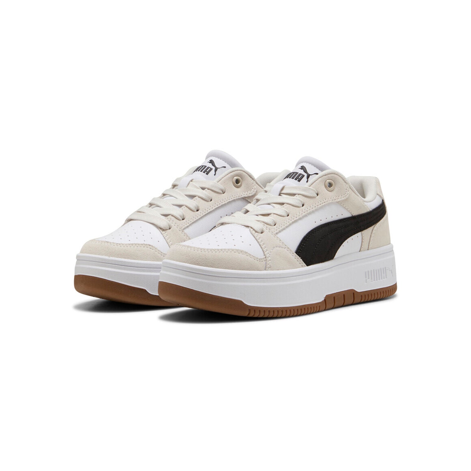 Zapatillas Puma Mujer Rebound Femme Low Suede Blanco