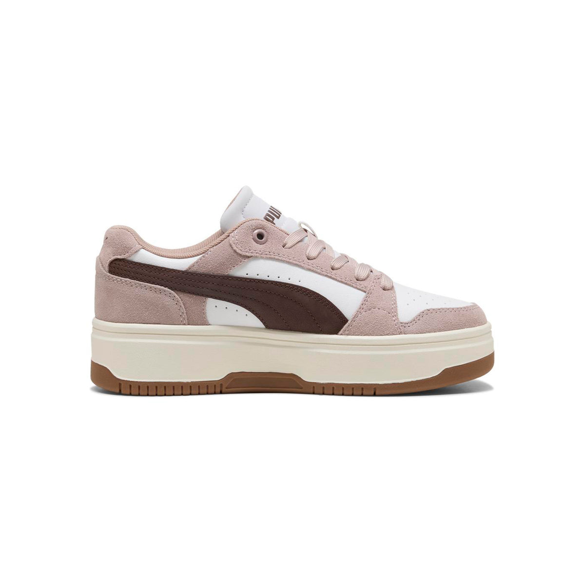 Zapatillas Puma Mujer Rebound Femme Low Suede Beige