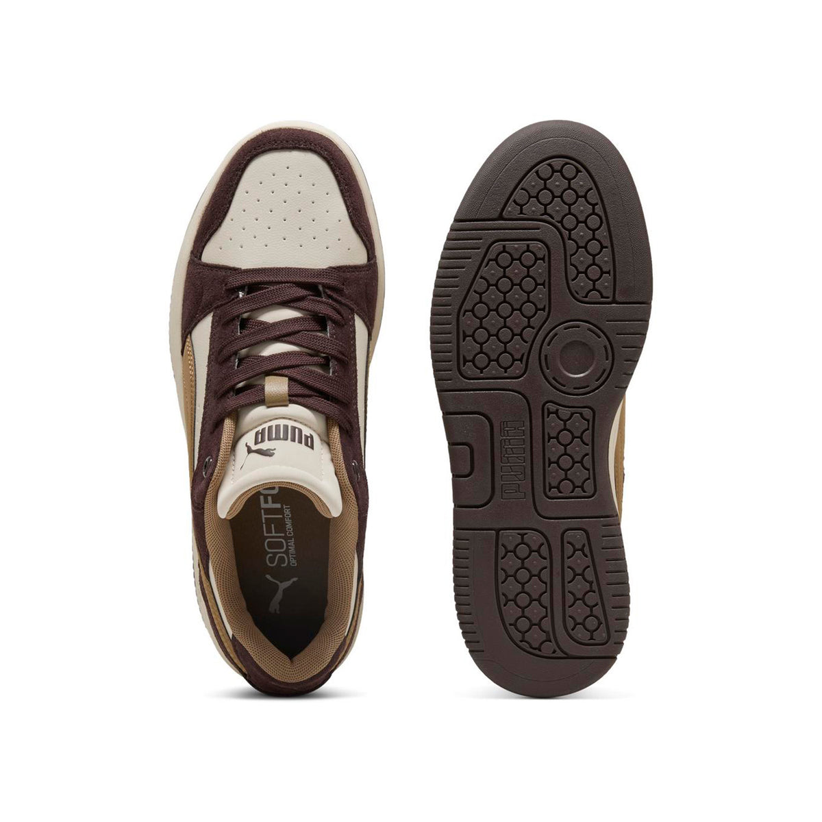 Zapatillas Puma Mujer Rebound Femme Low Suede Marron