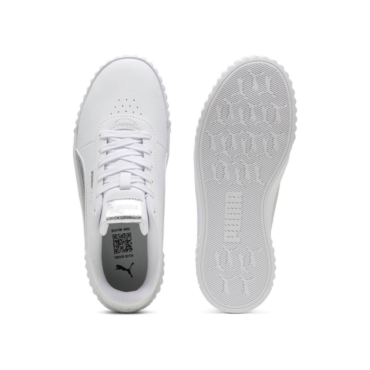 Zapatillas Puma Mujer Carina 3 Metallic Blanco
