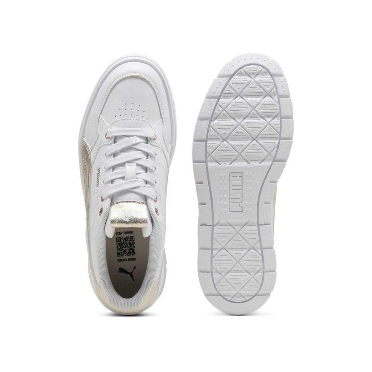 Zapatillas Puma Mujer Karmen II Idol Metallic Blanco