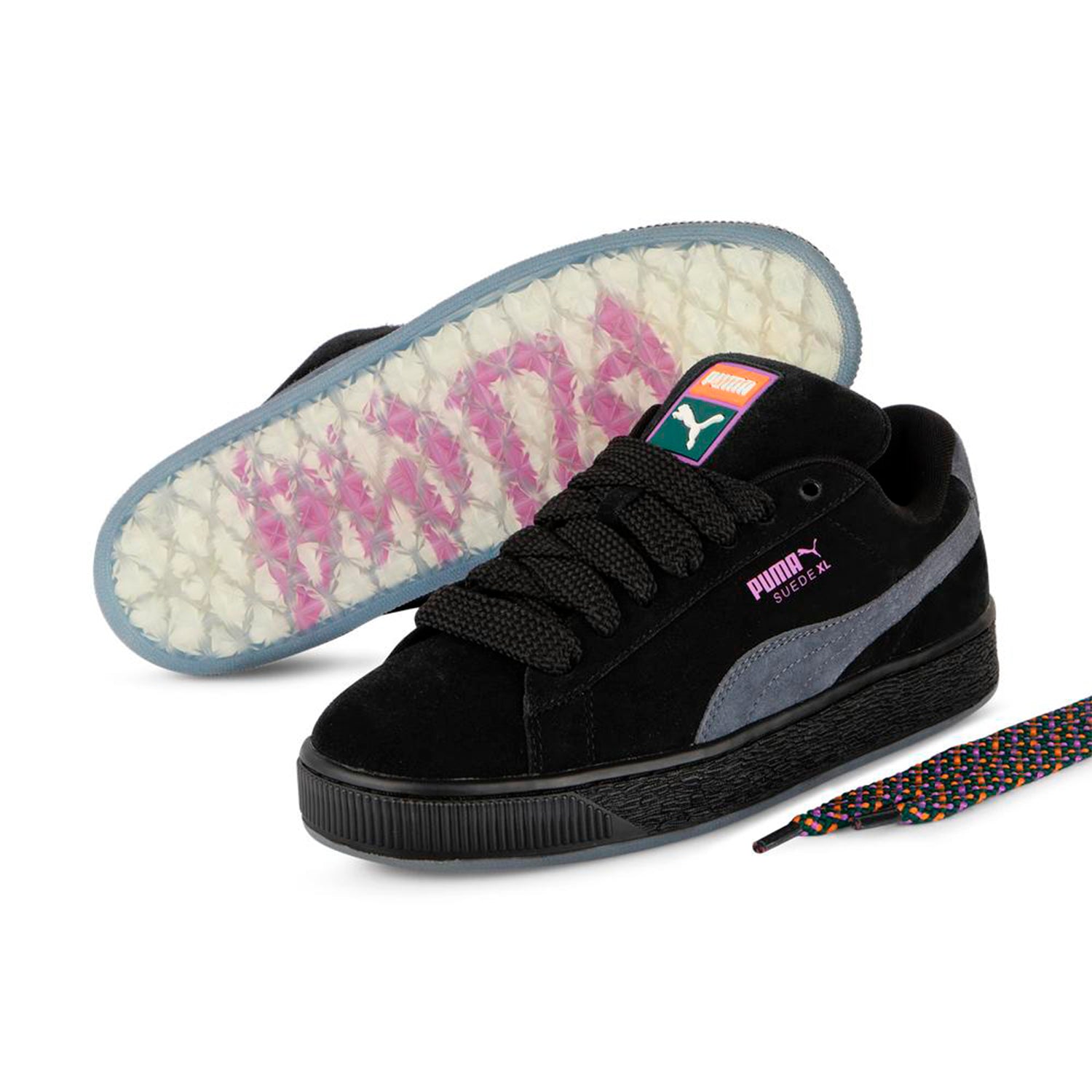 Zapatillas Puma Hombre Suede XL Bold Negro