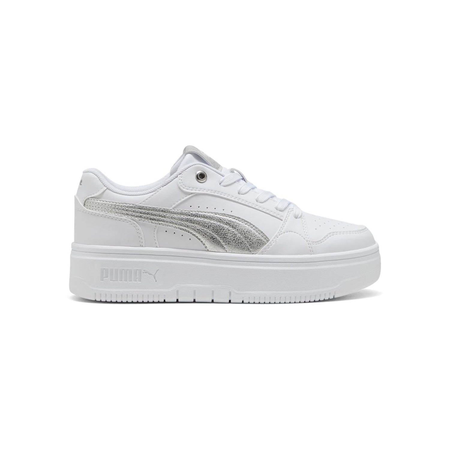 Zapatillas Puma Mujer Rebound Femme Low Metallic Blanco