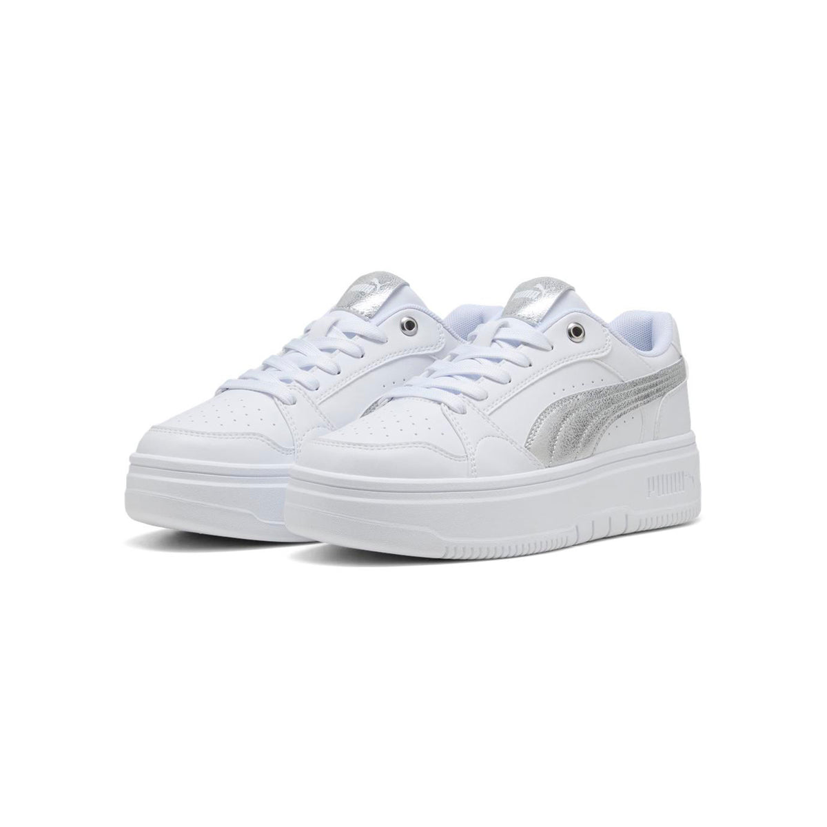 Zapatillas Puma Mujer Rebound Femme Low Metallic Blanco