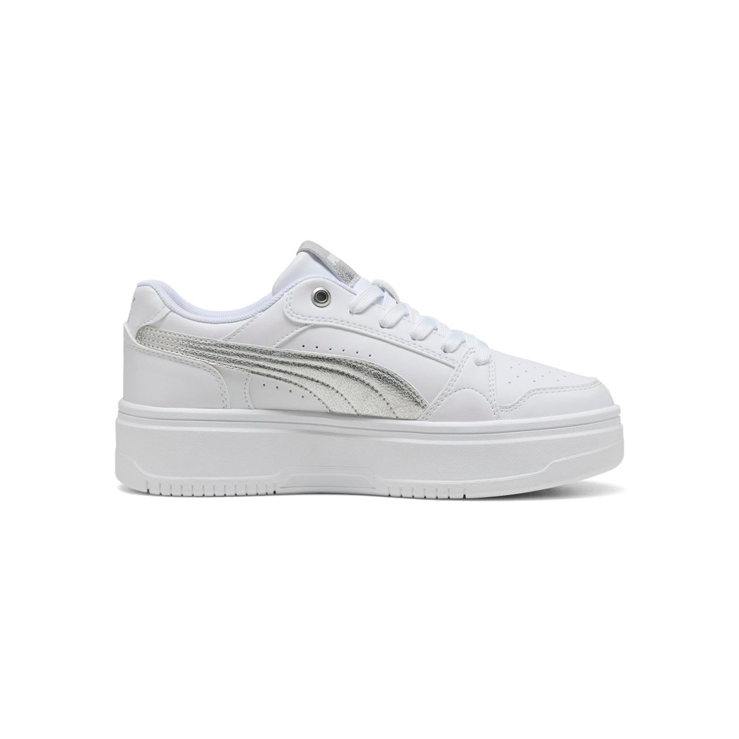 Zapatillas Puma Mujer Rebound Femme Low Metallic Blanco