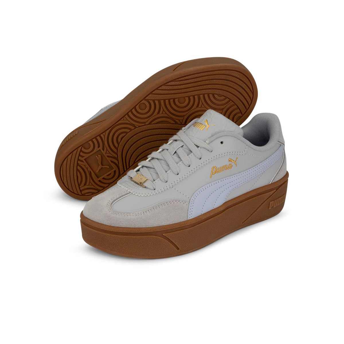 Zapatillas Puma Mujer Club II Era Platform Lux Gris