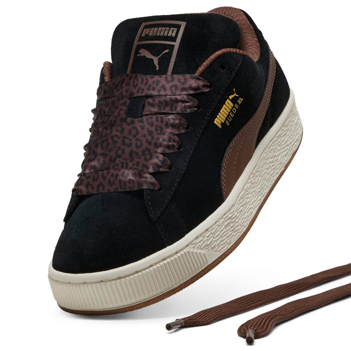 Zapatillas Puma Mujer Suede XL Wild Negro