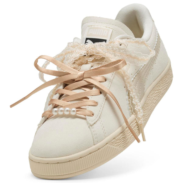 Zapatillas Puma Mujer Suede Bloom Crema