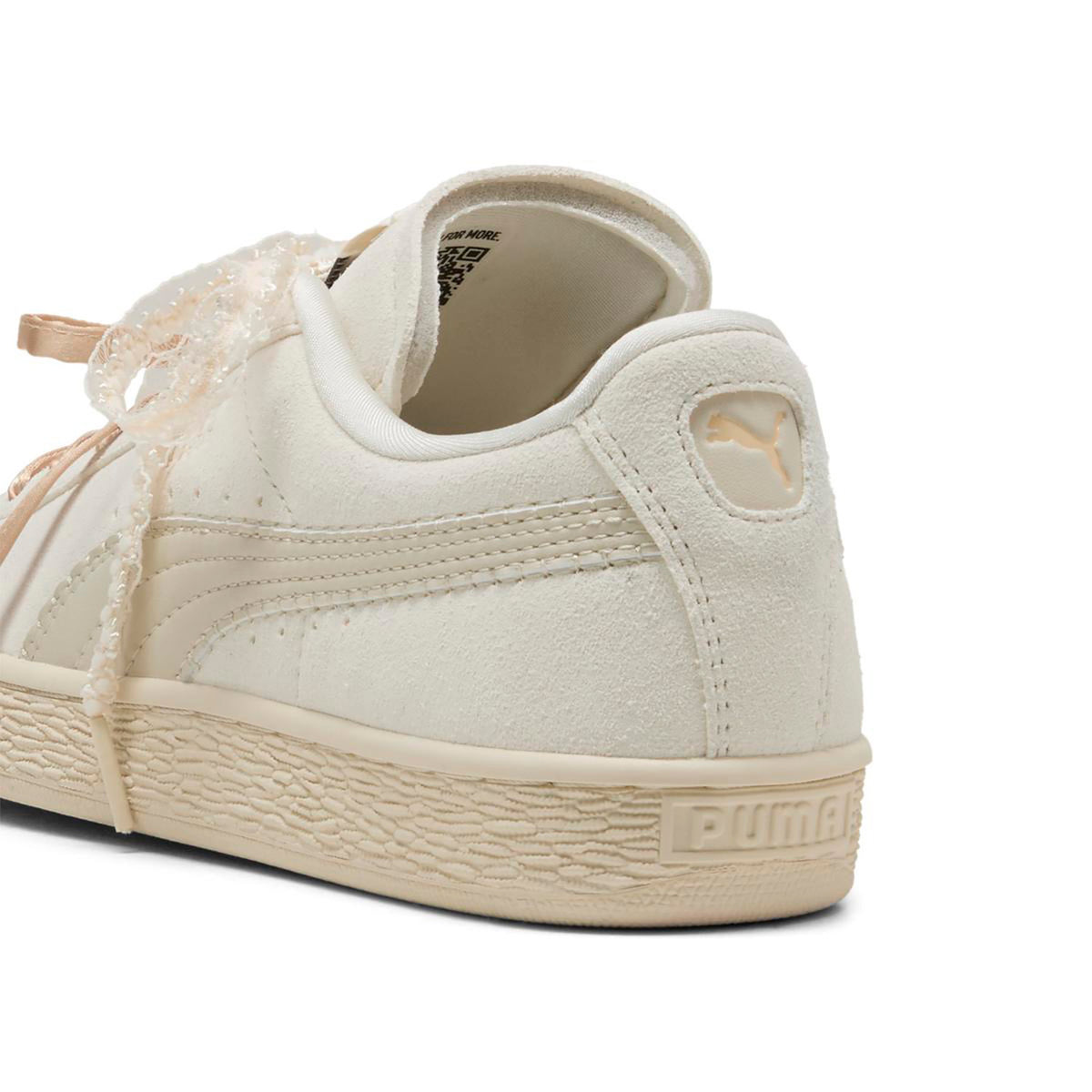 Zapatillas Puma Mujer Suede Bloom Crema