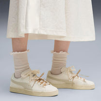 Zapatillas Puma Mujer Suede Bloom Crema