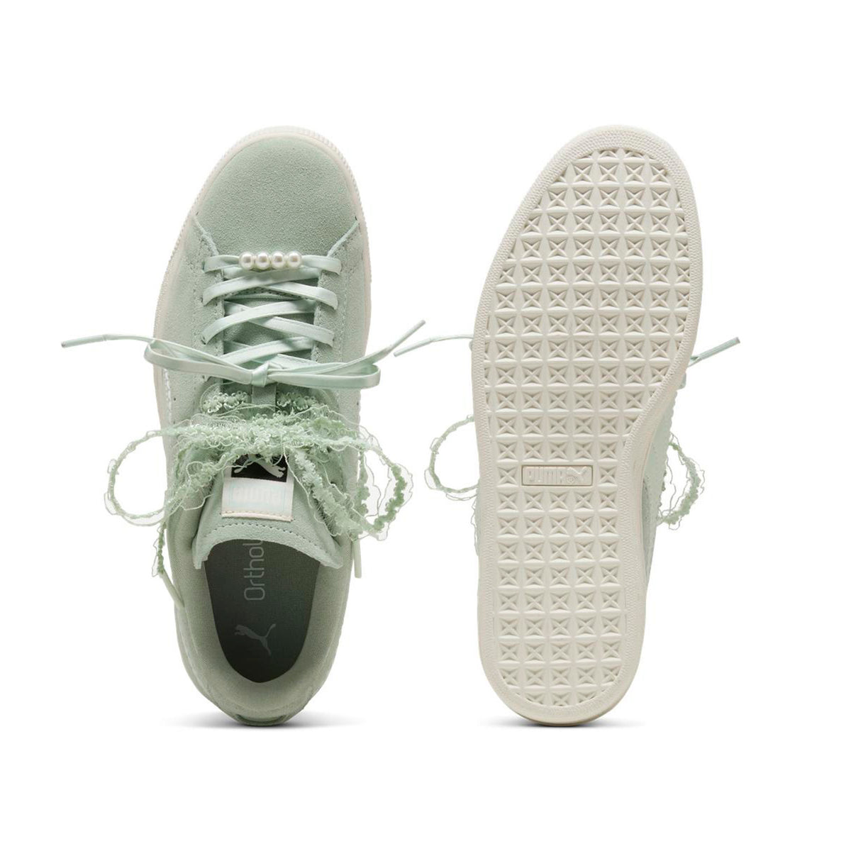 Zapatillas Puma Mujer Suede Bloom Verde