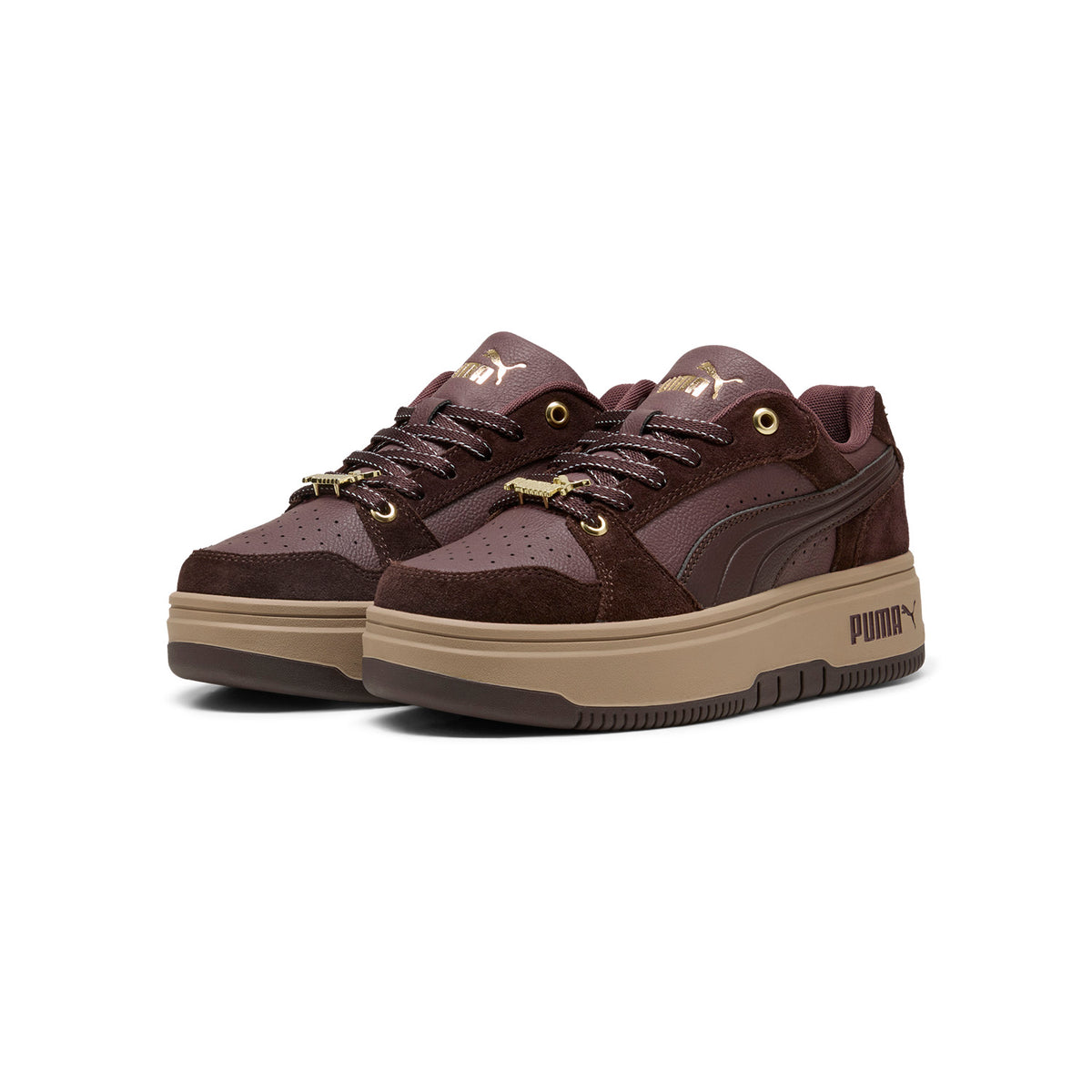 Zapatillas Puma Mujer Rebound Femme Low Luxe SD Marron