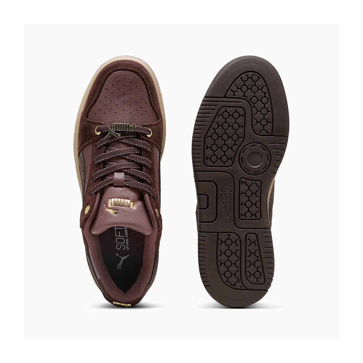Zapatillas Puma Mujer Rebound Femme Low Luxe SD Marron