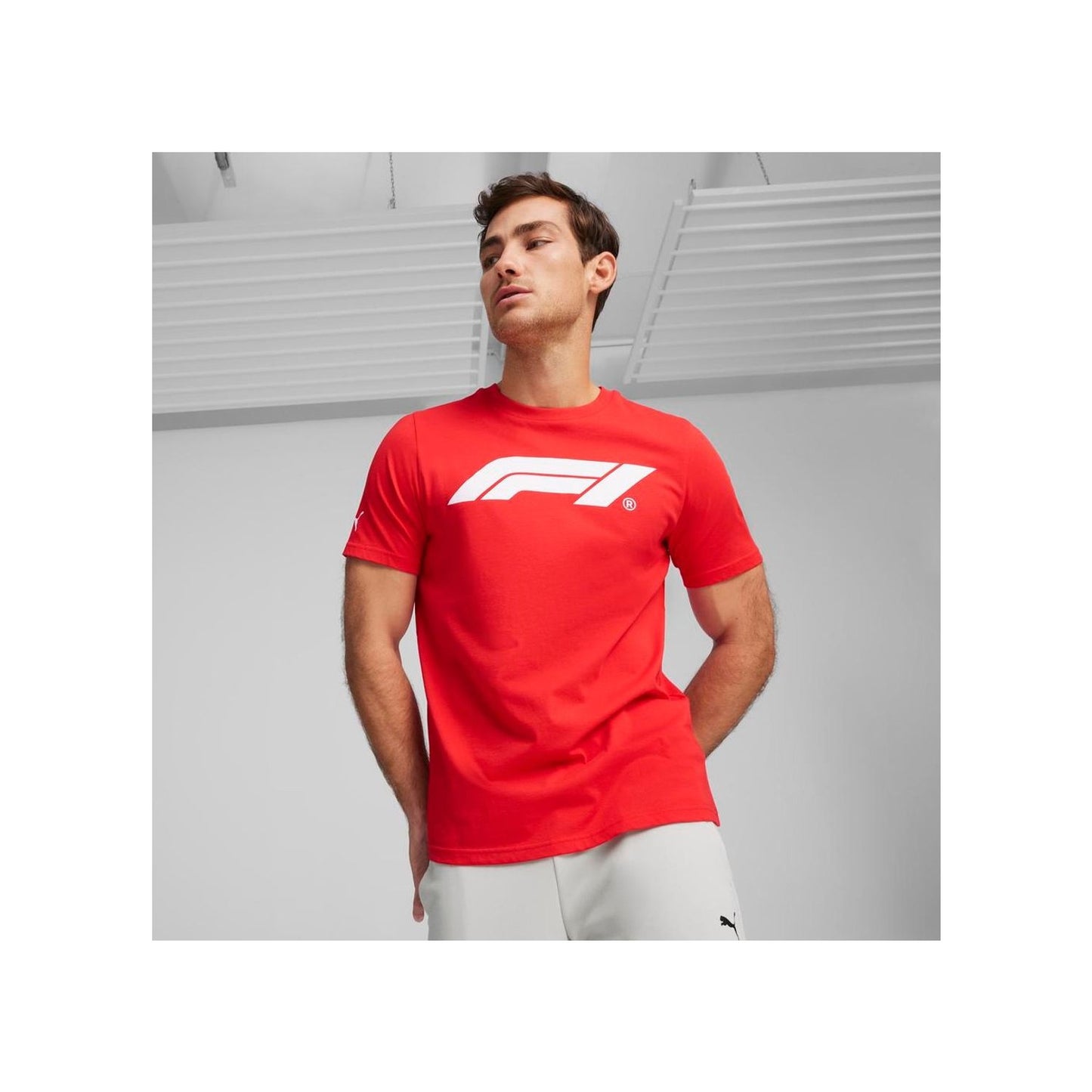Polos Motorsport Hombre Puma F1 Ess Logo Tee color Rojo Outfit streetwear - código 625851 03