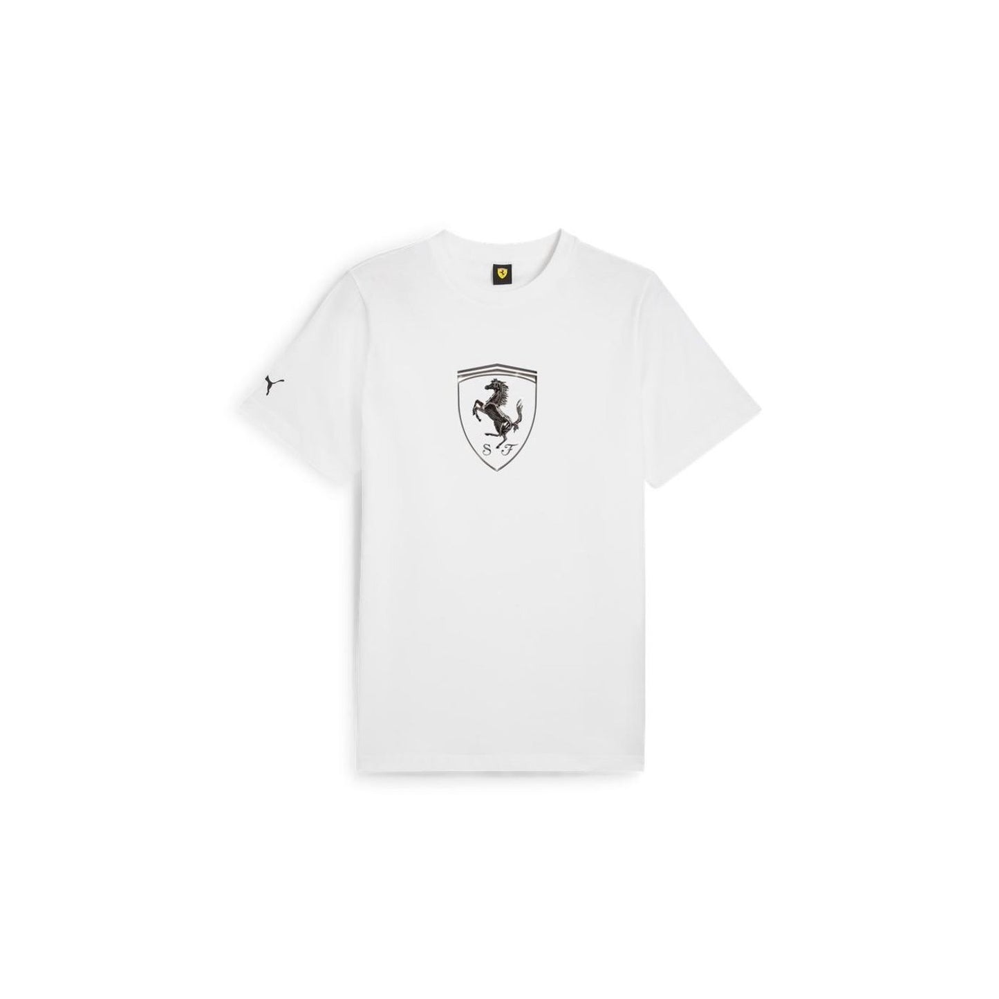 Polos Motorsport Hombre Puma Ferrari Race Tonal Big Shield Tee color Blanco - código 630189 04