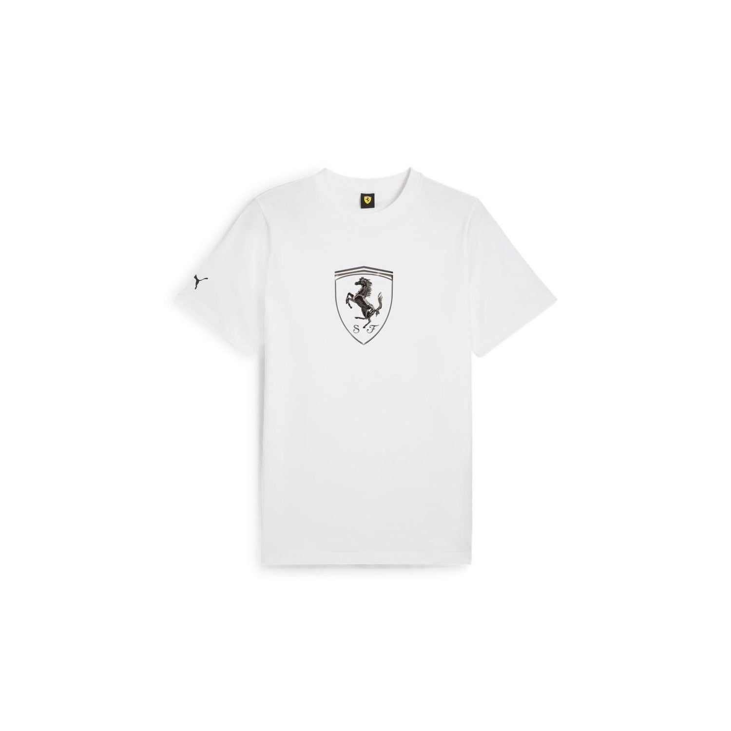 Polos Motorsport Hombre Puma Ferrari Race Tonal Big Shield Tee color Blanco - código 630189 04