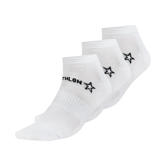 Medias Urbano Mujer Triathlon Tripack Full Blanco