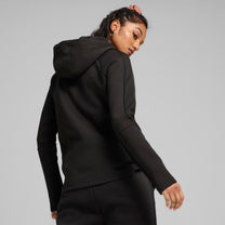 Polera Puma Mujer Evostripe Full-Zip Hoodie Negro