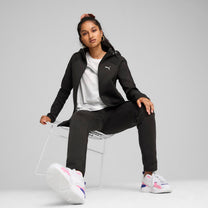 Polera Puma Mujer Evostripe Full-Zip Hoodie Negro