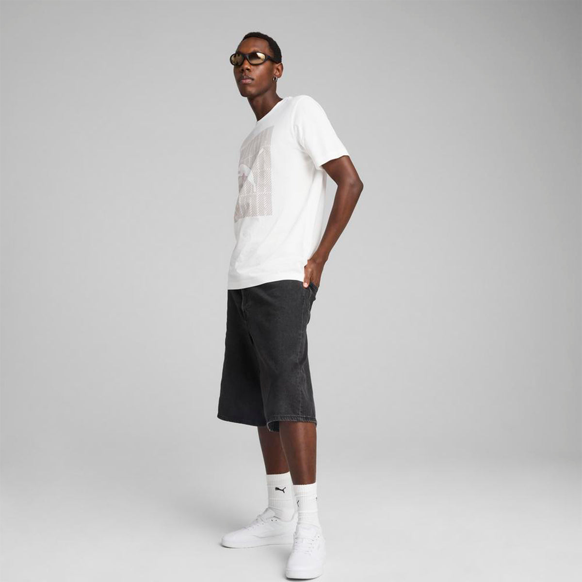 Polo Urbano Hombre Puma Graphics Puma Wording Tee - Moda Urbana