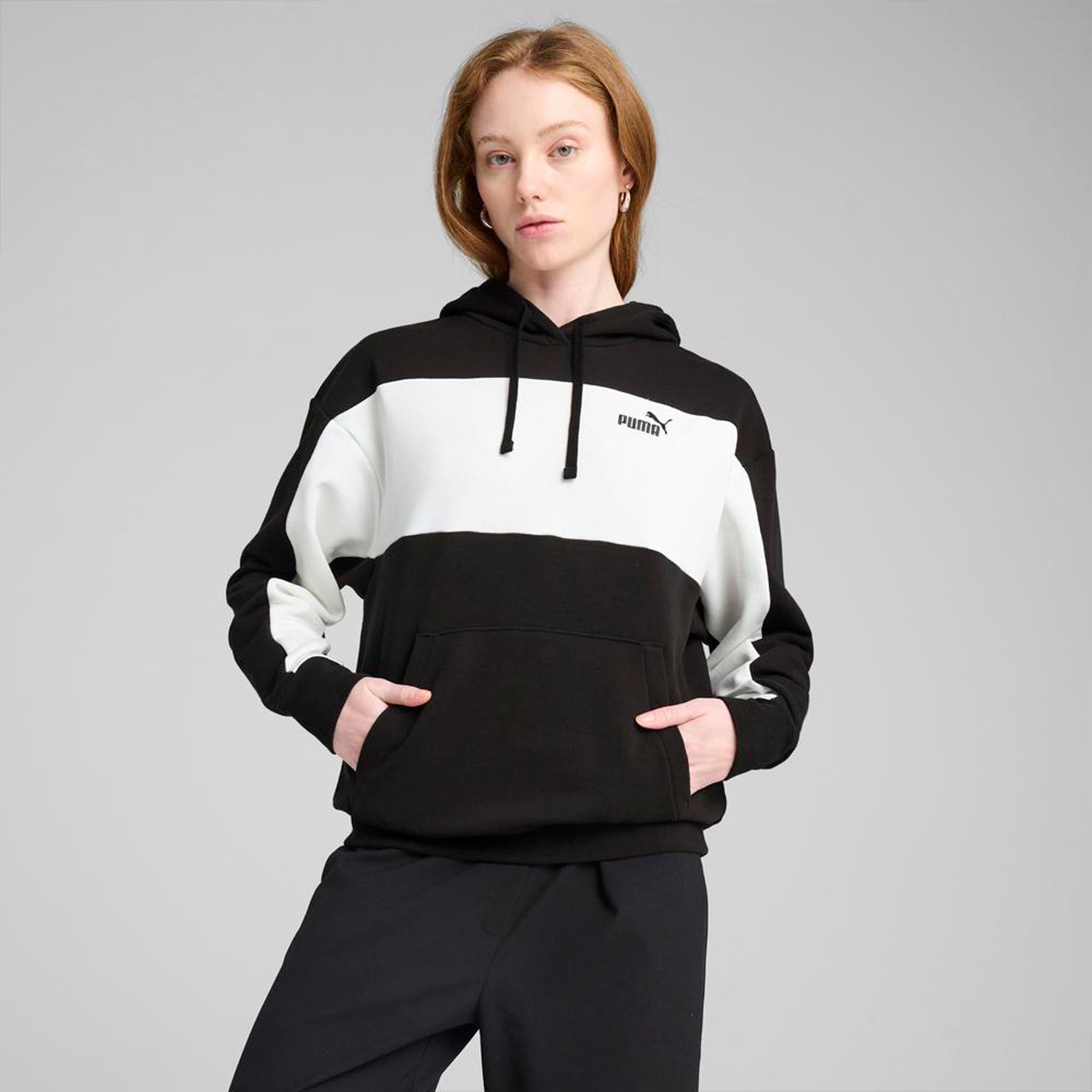 Poleras Urbano Mujer Puma Ess Block Comfort Hoodie tr