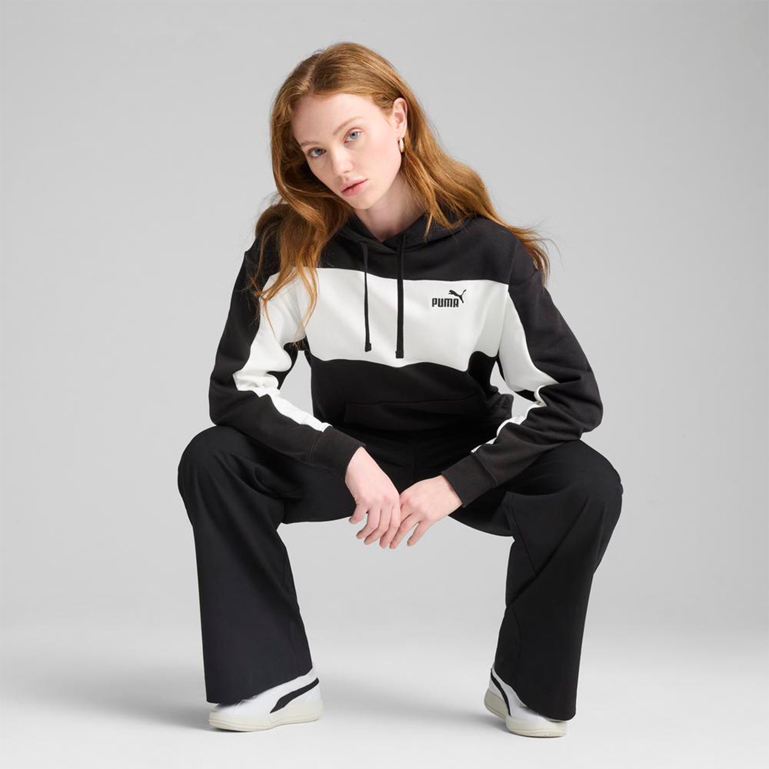 Poleras Urbano Mujer Puma Ess Block Comfort Hoodie tr
