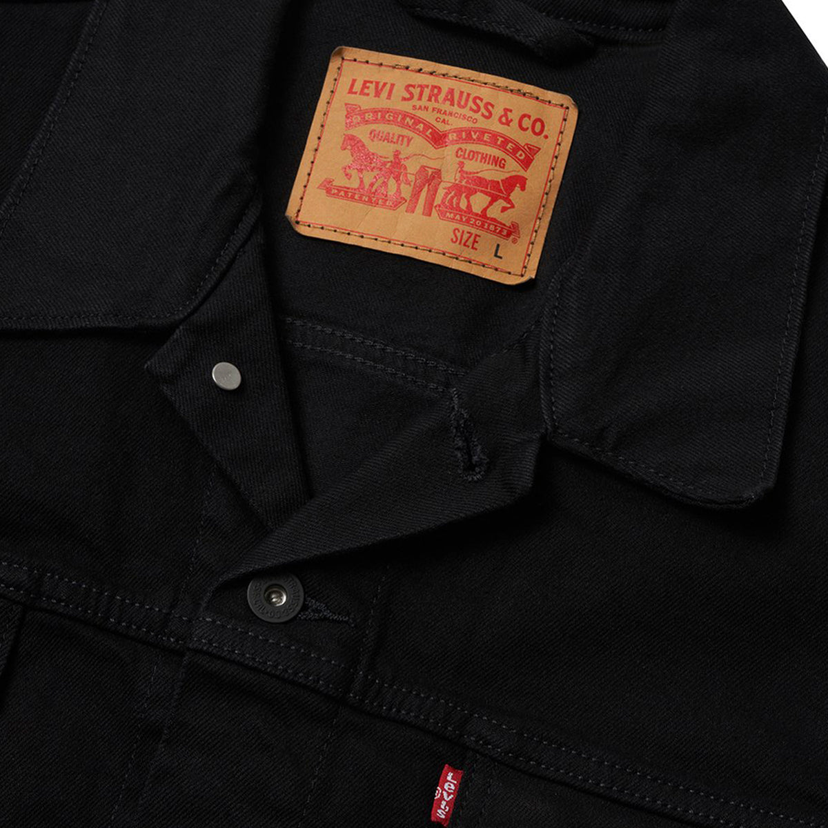 Casaca Urbano Hombre Levis The Trucker Jacket color Negro Original - código 72334-0223