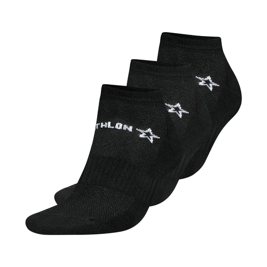 Medias Urbano Hombre Triathlon Tripack Full Negro