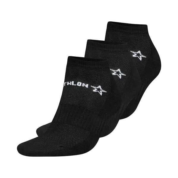 Medias Urbano Hombre Triathlon Tripack Full Negro