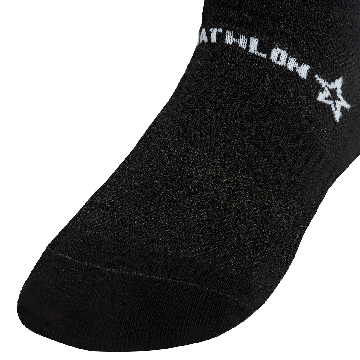 Medias Urbano Mujer Triathlon Pack6 Full Negro