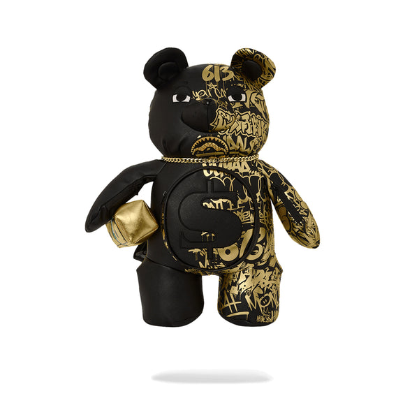 Mochila Urbano Unisex Sprayground Half Graff Gold Bear