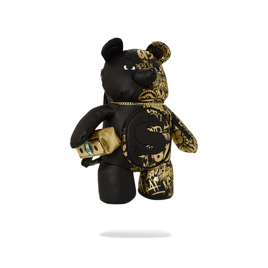 Mochila Urbano Unisex Sprayground Half Graff Gold Bear