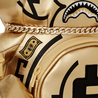 Mochila Urbano Unisex Sprayground Ai Tribal Gold Medium Moneybear