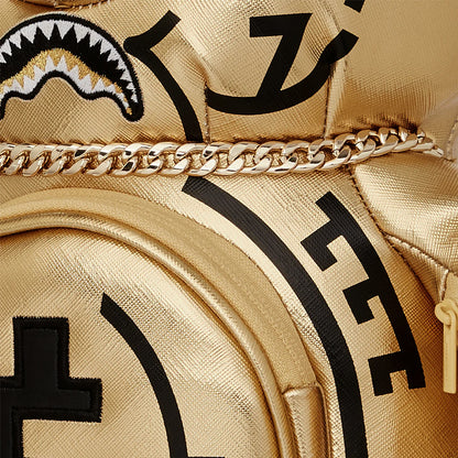 Mochila Urbano Unisex Sprayground Ai Tribal Gold Medium Moneybear