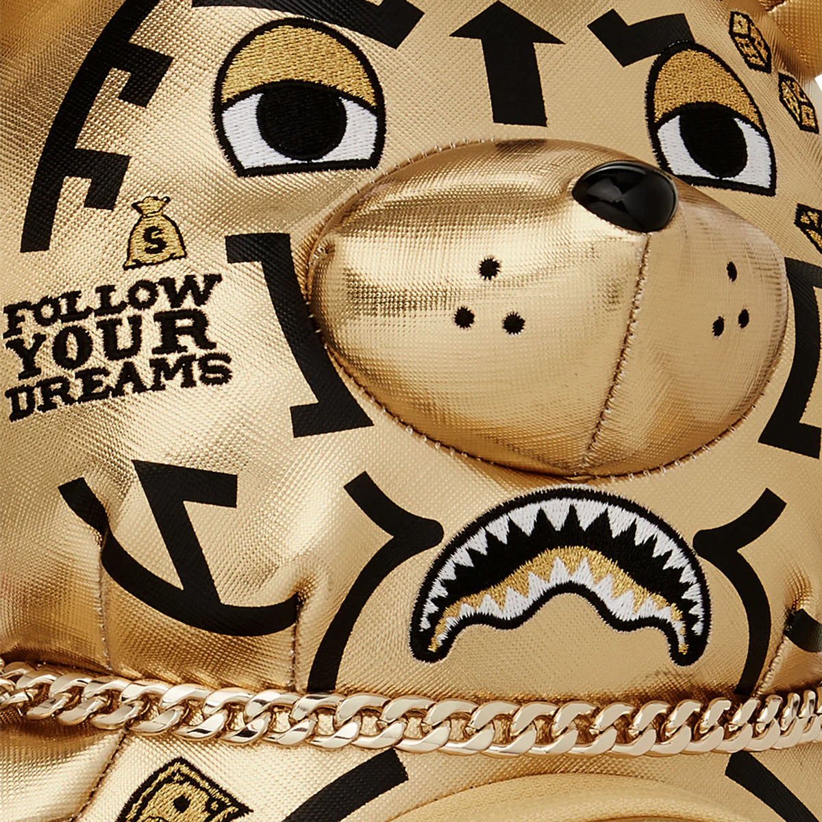 Mochila Urbano Unisex Sprayground Ai Tribal Gold Medium Moneybear