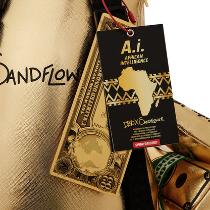 Mochila Urbano Unisex Sprayground Ai Tribal Gold Medium Moneybear