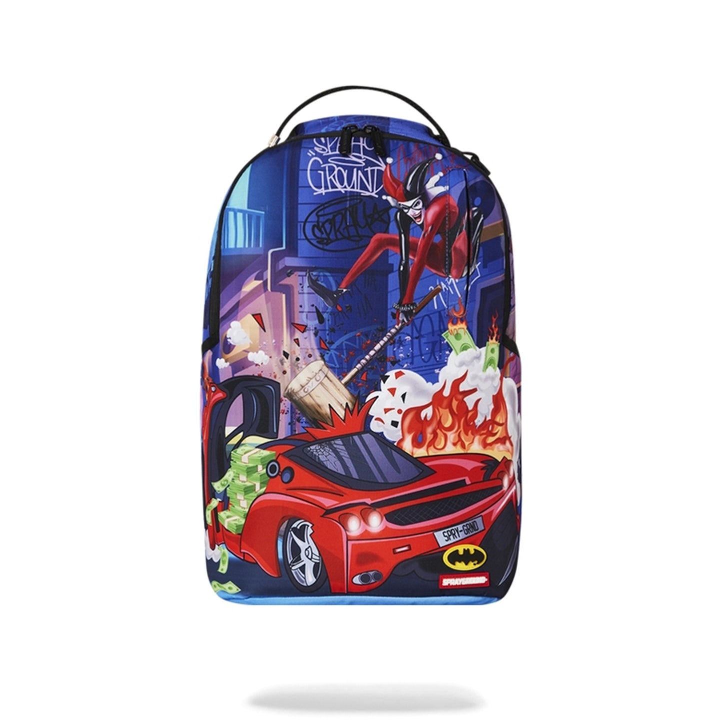 Mochila Urbano Unisex Sprayground Mochila Dc Harley Car Smash Dlxsr