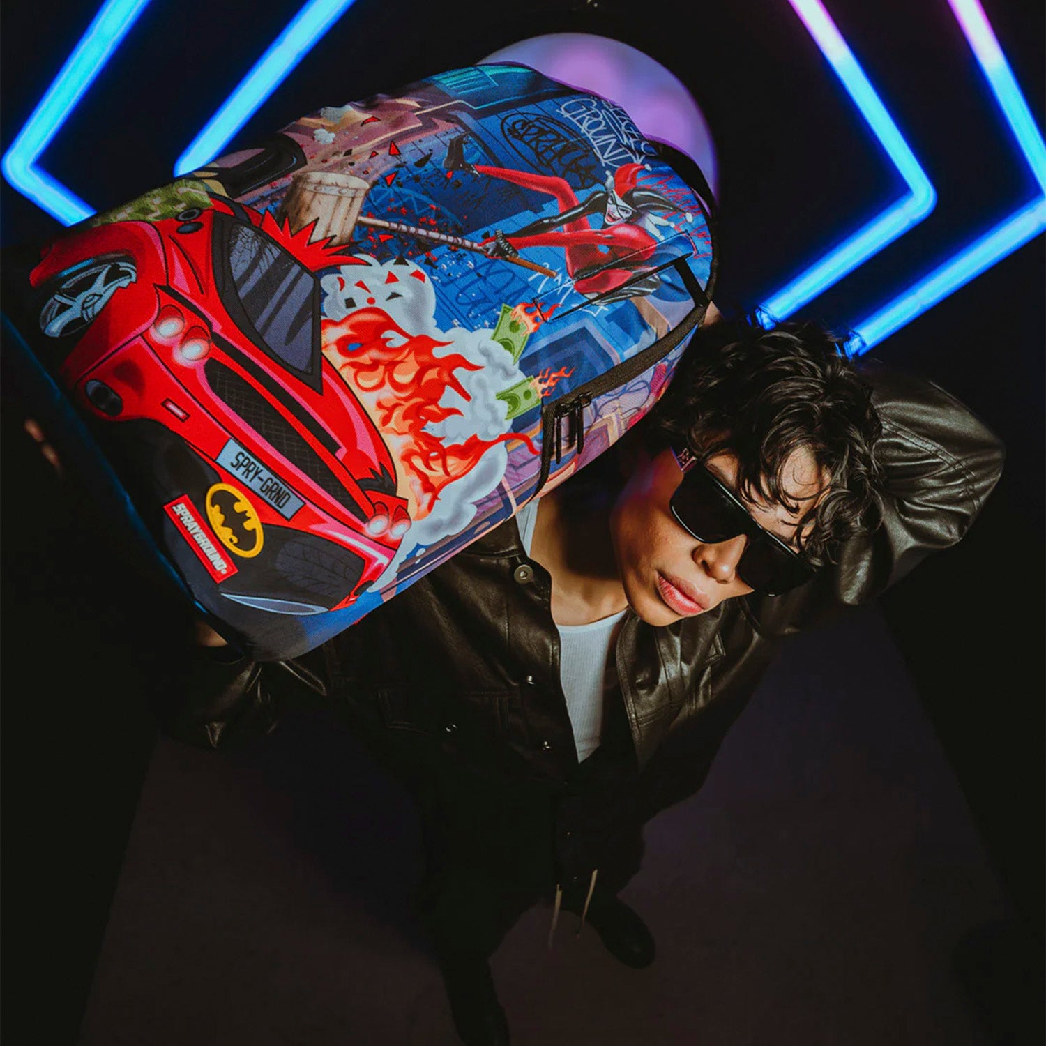 Mochila Urbano Unisex Sprayground Dc Harley Car Smash Dlxsr