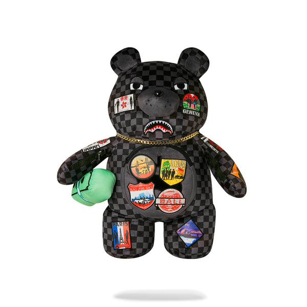 Mochila Urbano Unisex Sprayground Global Mogul Lost Ticket Money Bear